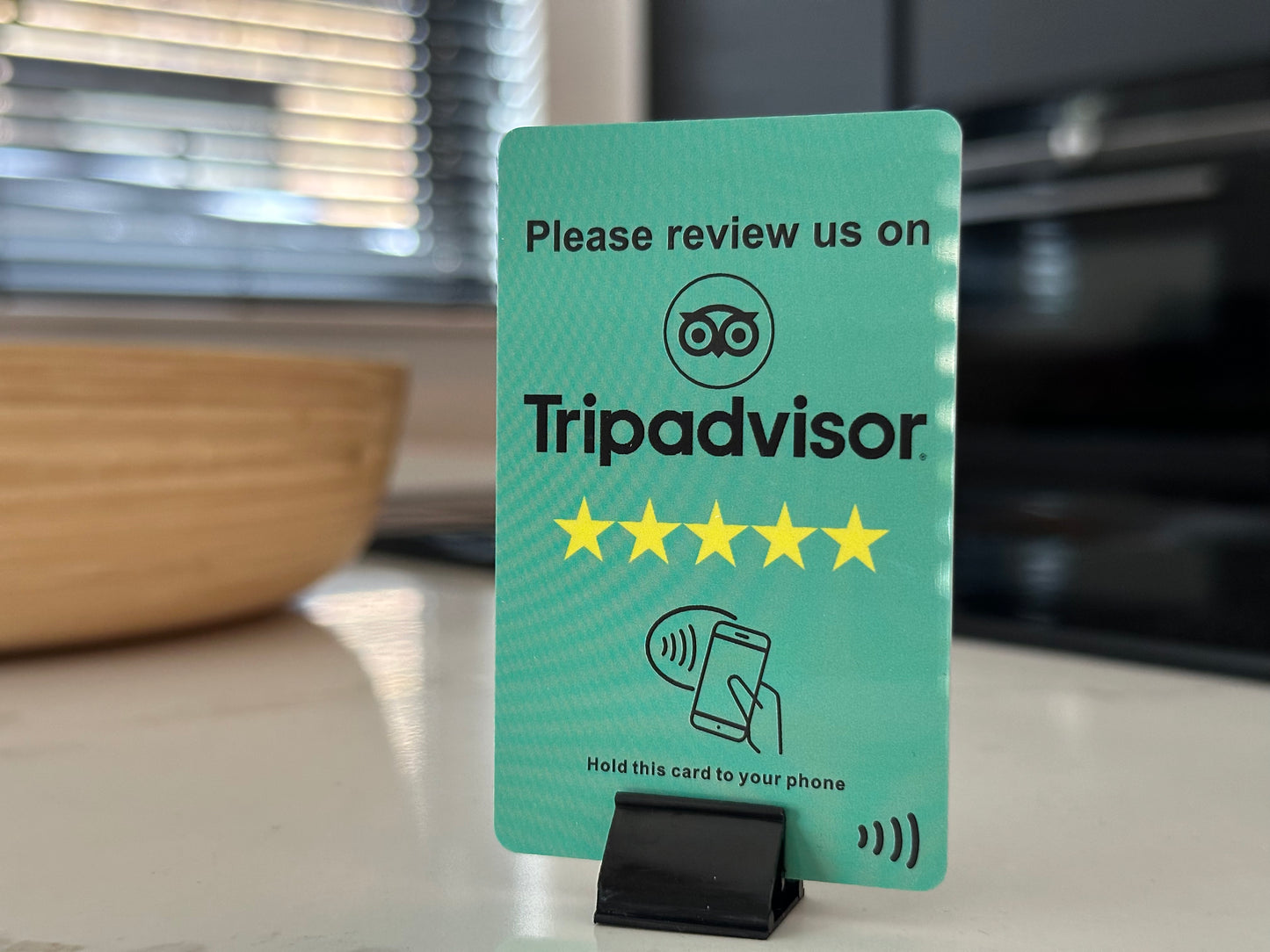 Tarjeta de revisión de TripAdvisor